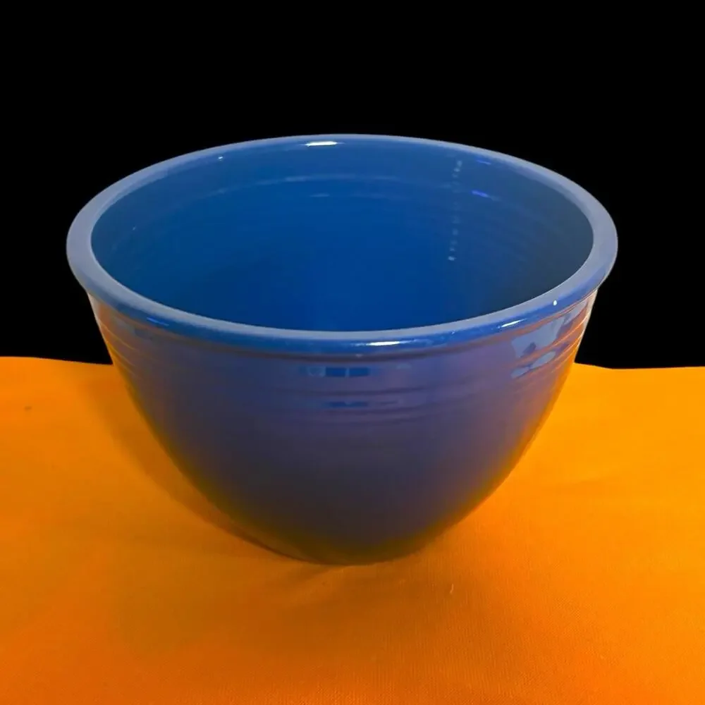 Vintage Fiesta Cobalt Blue No 5 Nesting Mixing Bowl 1930s Homer Laughlin